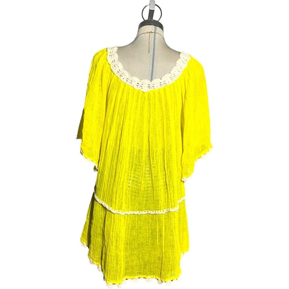 *NEW* COVER UP Beach Yellow One Size - Picture 5 of 16